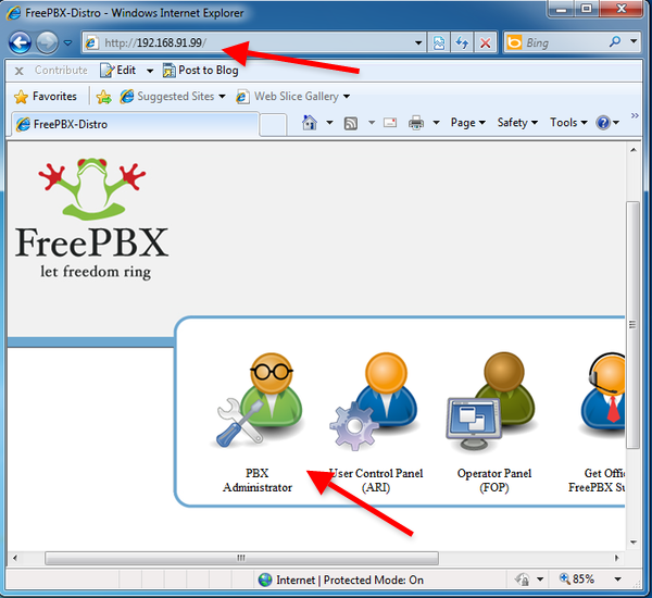 freepbx in your browser