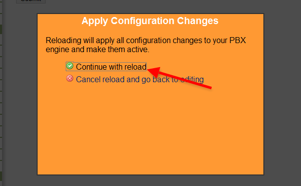 reload your configuration