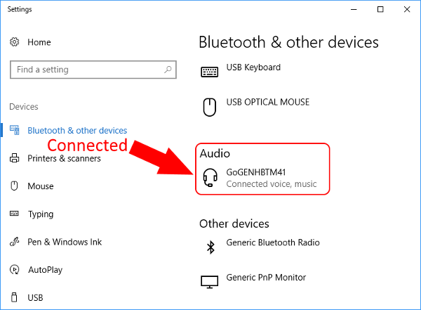 connect your bluetooth headset