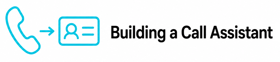 Building a call assistant poster image