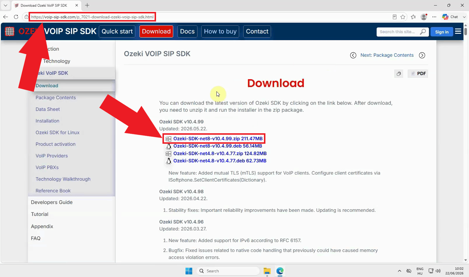 Download Ozeki VoIP SDK