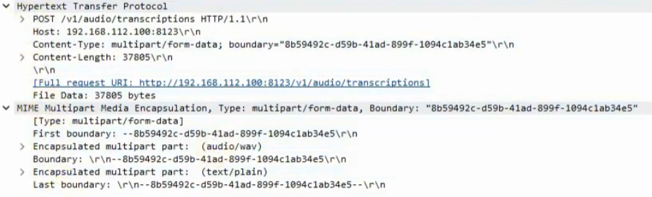 Whisper HTTP Request PDU